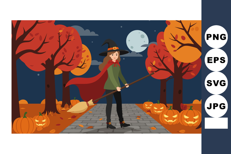 Witch Broom Clipart Image 18