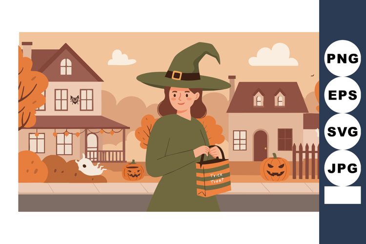 Trick or Treat Clipart Image 24