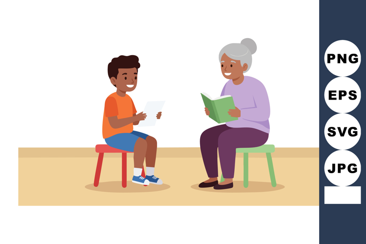 Grandmother Clipart Image 4
