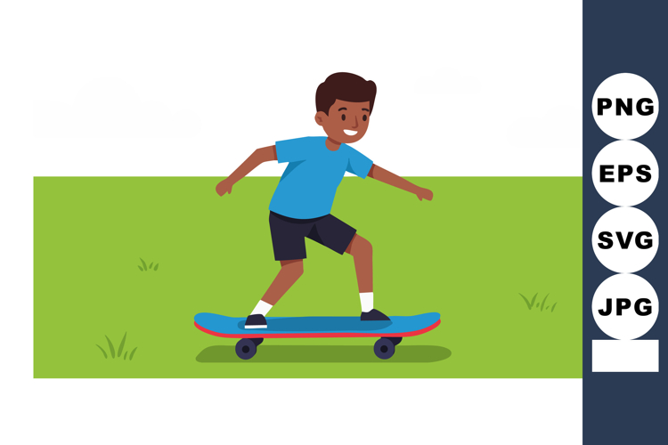  Skateboard Clipart Image 8