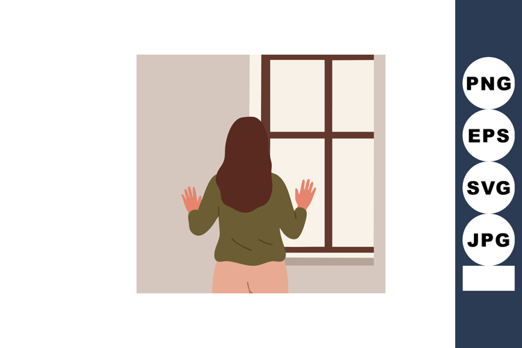 Long Hair Clipart Image 5