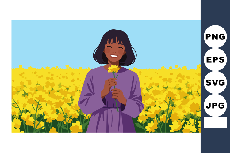 Purple Flower Clipart Image 8