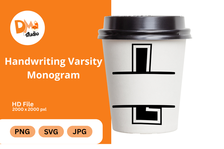 Handwriting Varsity Monogram