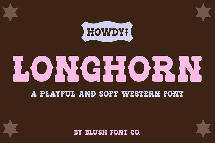LONGHORN Soft Bold Western Rodeo Font
