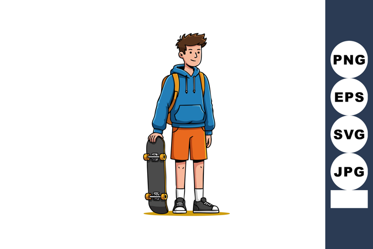  Skateboard Clipart Image 3