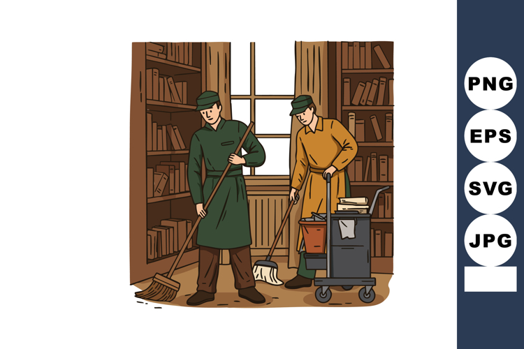 Bookshelf Clipart Image 19
