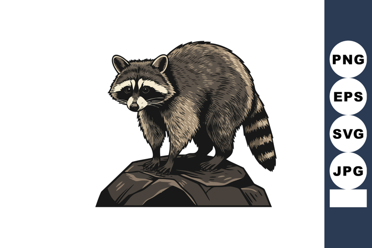 Raccoon Clipart Image 16