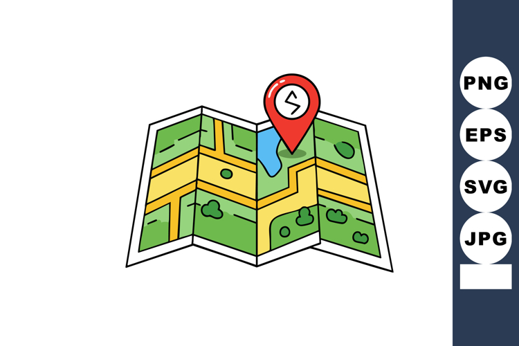 Map Clipart Image 21