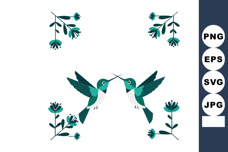 Hummingbirds Clipart Image 5