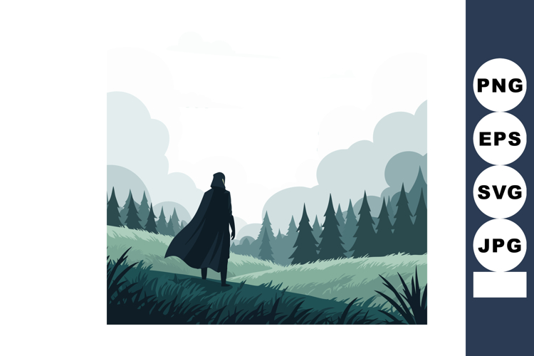 Grass Silhouette Image 13