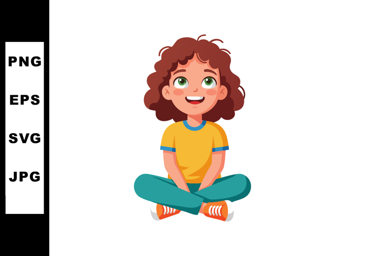Curly Hair Clipart Image 10