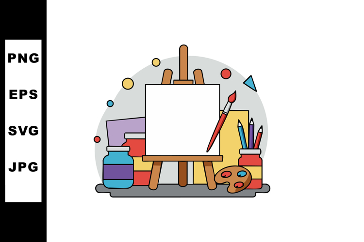 Art Palette Clipart Image 20