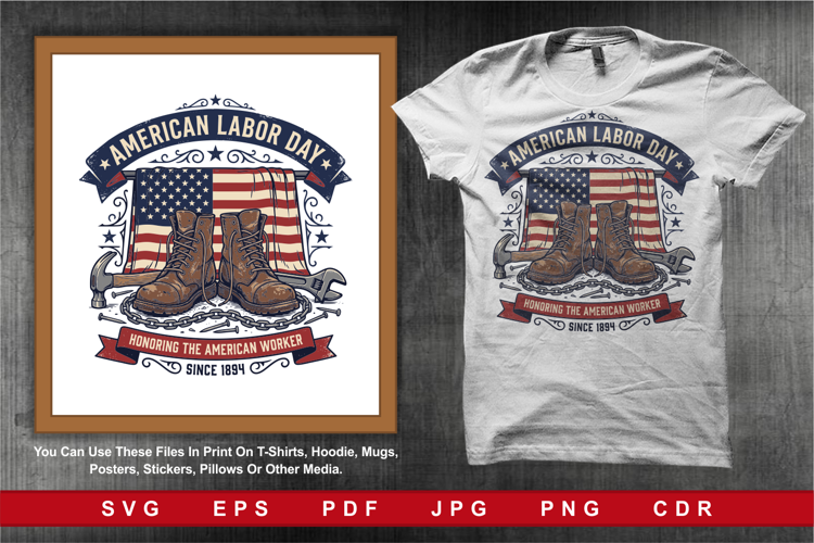 Vintage design honors hardworking American laborers