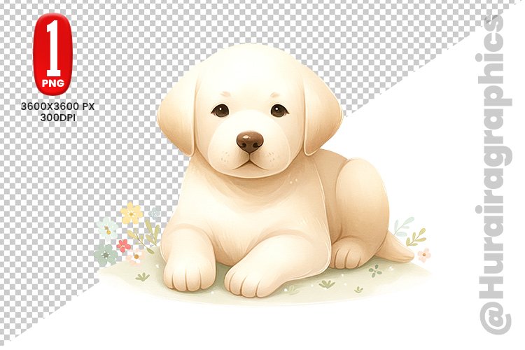Labrador Clipart Image 15