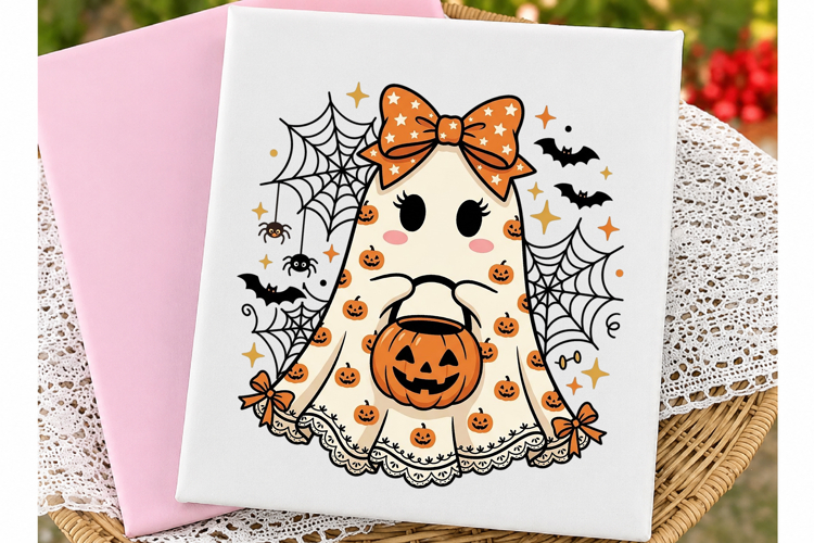 Lace Ghost Coquette PNG sublimation