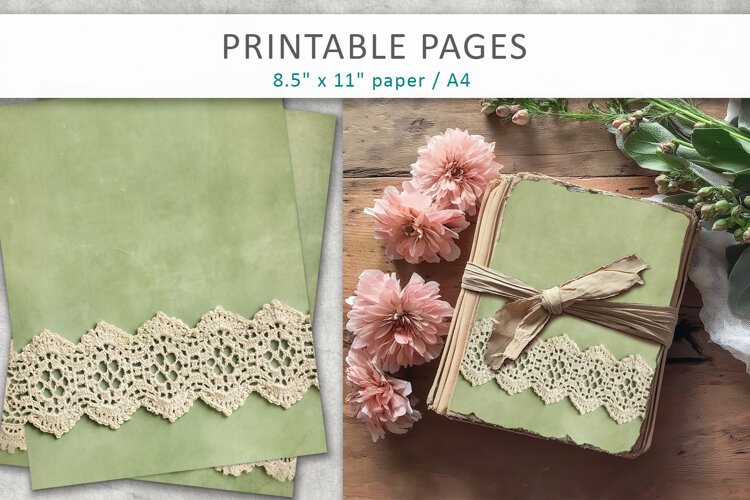 junk journal backgrounds, shabby chic paper example image 1