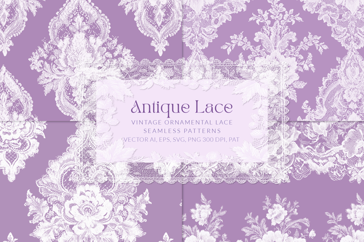 Vintage Lace Seamless Patterns