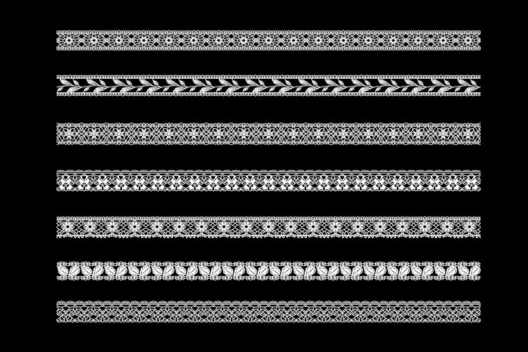 Vintage Lace Seamless Borders
