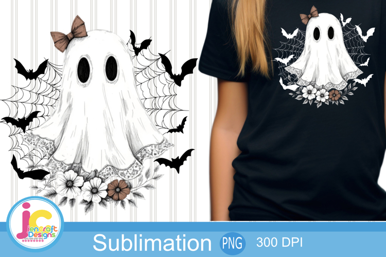 Cute Lace Ghost Png, Halloween Boo In Boojee Png