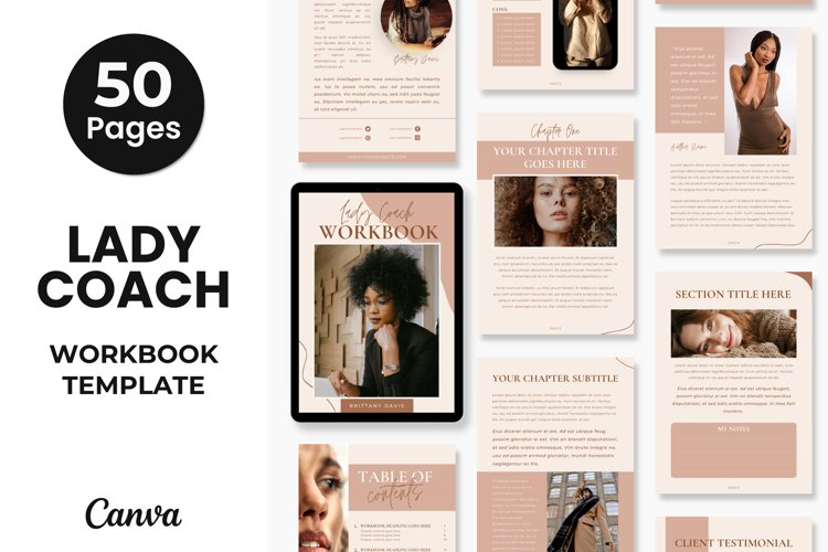 Lady Coach Course Workbook Template Canva lady-coach-course-workbook-template-canva