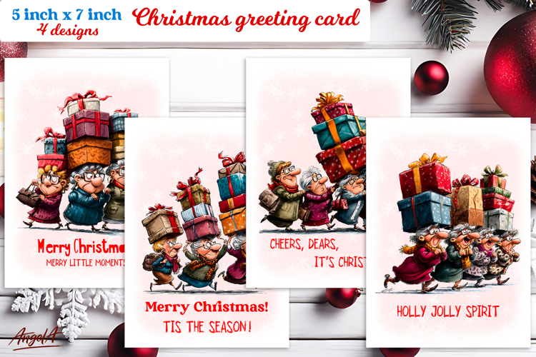 Funny Christmas Card Templates Image 13