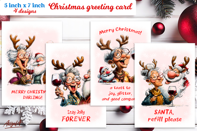 Funny Christmas Card Templates Image 11