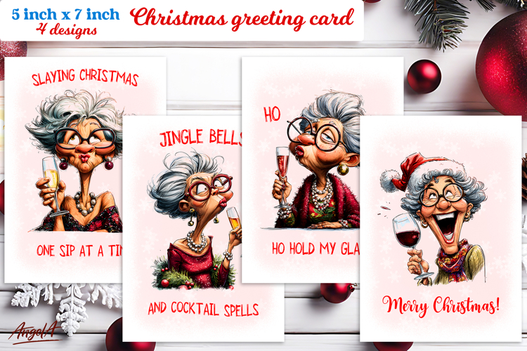 Funny Christmas Card Templates Image 14