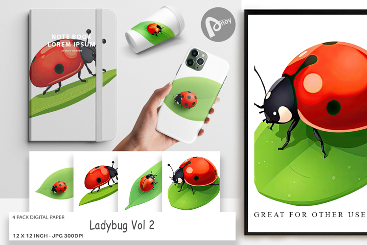 Ladybug Clipart Image 24