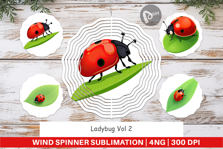 Wind Spinner Spring Ladybug