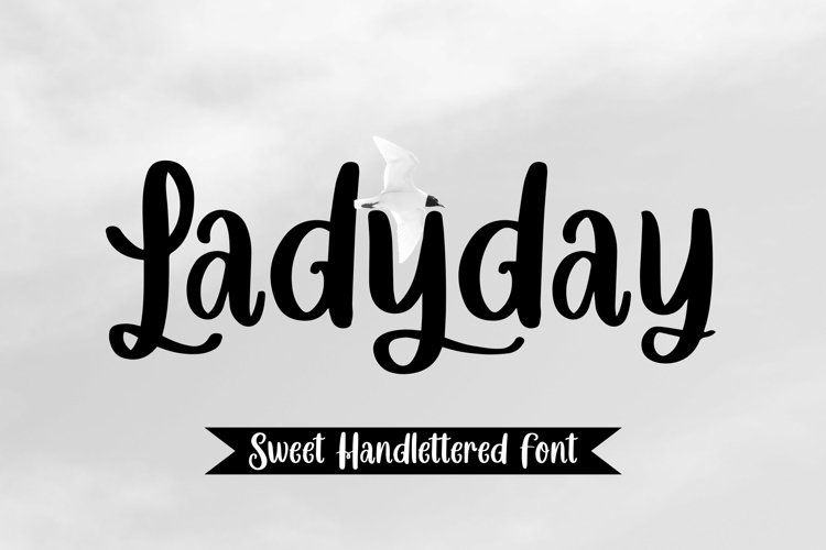 Web Font Ladyday - Sweet Handlettered Font