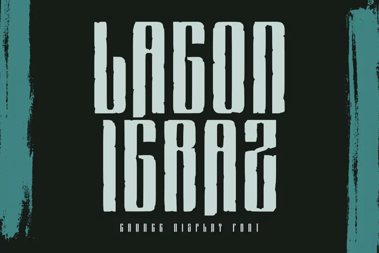 Lagon Igraz Grunge Vintage Display Font