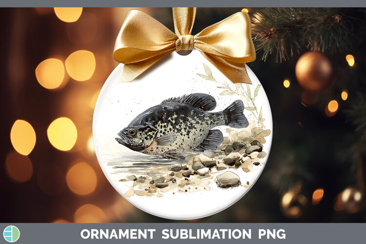 GorgeousLake Fish Sketch Ornament design.