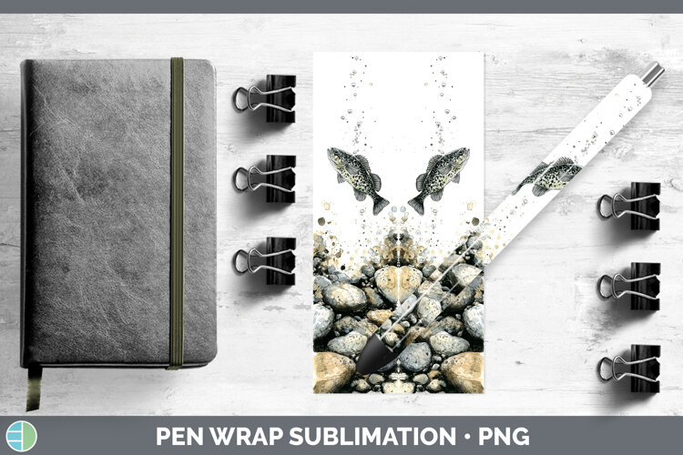 GorgeousLake Fish Sketch Pen Wrap design.
