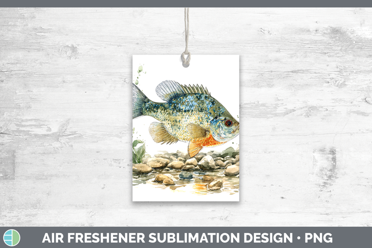 Bluegill Sunfish Lake Fish Sketch Air Freshener Sublimation
