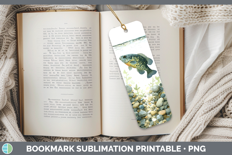 Bluegill Sunfish Lake Fish Sketch Bookmark Sublimation Desig