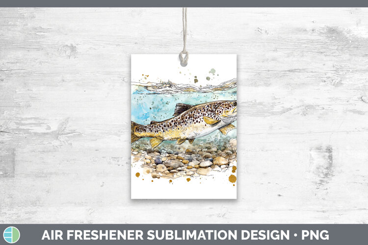 GorgeousLake Fish Sketch Air Freshener design.