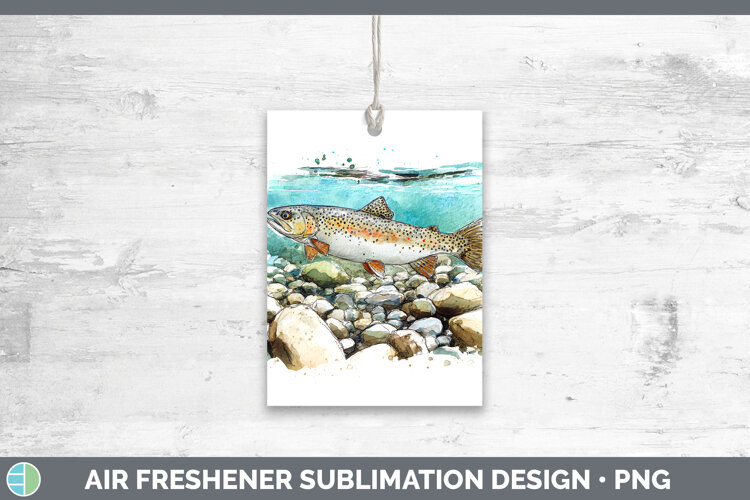 GorgeousLake Fish Sketch Air Freshener design.