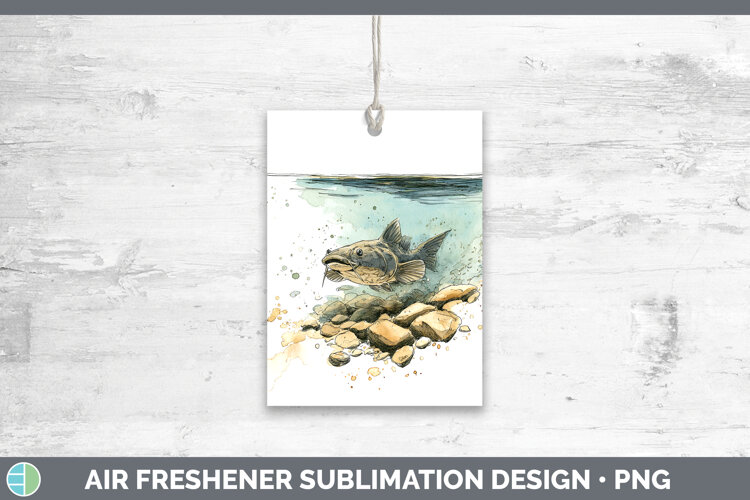 GorgeousLake Fish Sketch Air Freshener design.