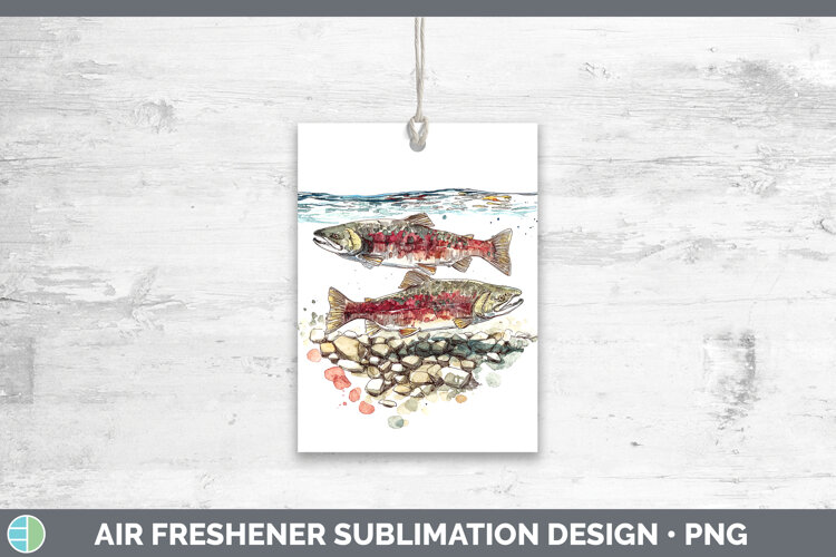 GorgeousLake Fish Sketch Air Freshener design.