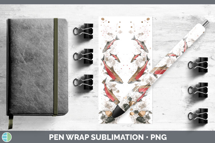 GorgeousLake Fish Sketch Pen Wrap design.