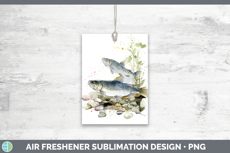Lake Whitefish Lake Fish Sketch Air Freshener Sublimation De