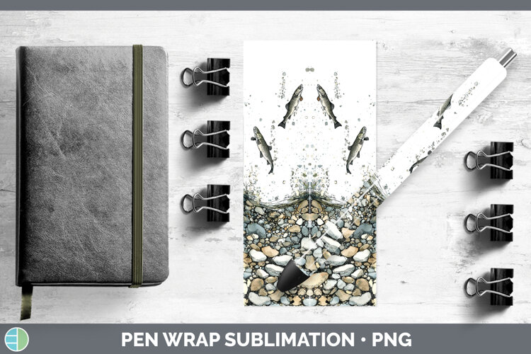 GorgeousLake Fish Sketch Pen Wrap design.