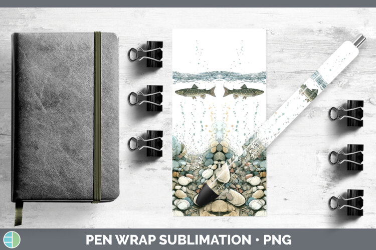 GorgeousLake Fish Sketch Pen Wrap design.