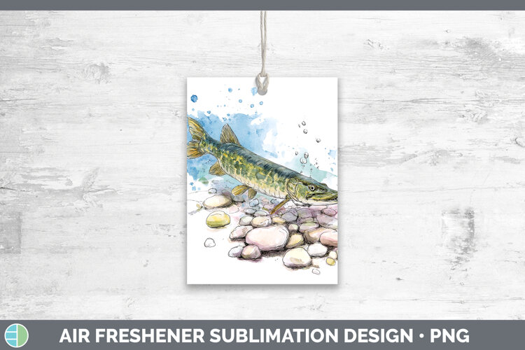 GorgeousLake Fish Sketch Air Freshener design.