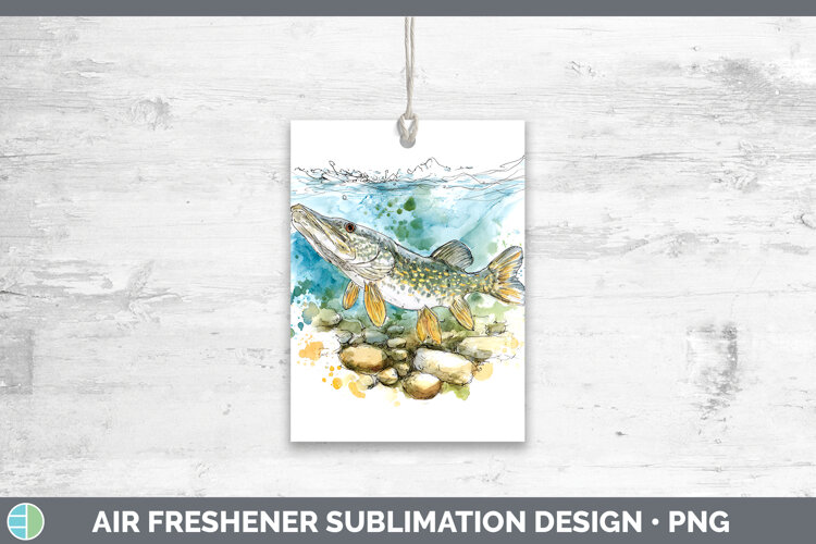 GorgeousLake Fish Sketch Air Freshener design.