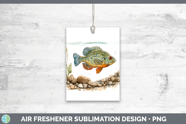 Pumpkinseed Sunfish Lake Fish Sketch Air Freshener Sublimati