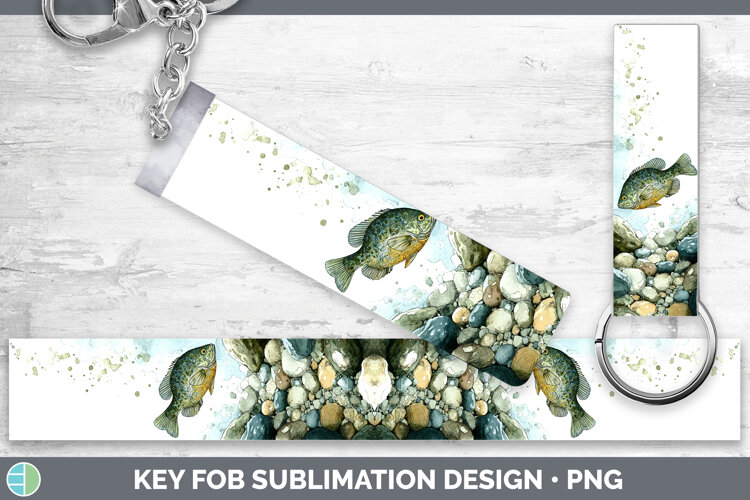 GorgeousLake Fish Sketch Key Fob design.