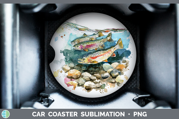 Car Coaster Sublimation Designs