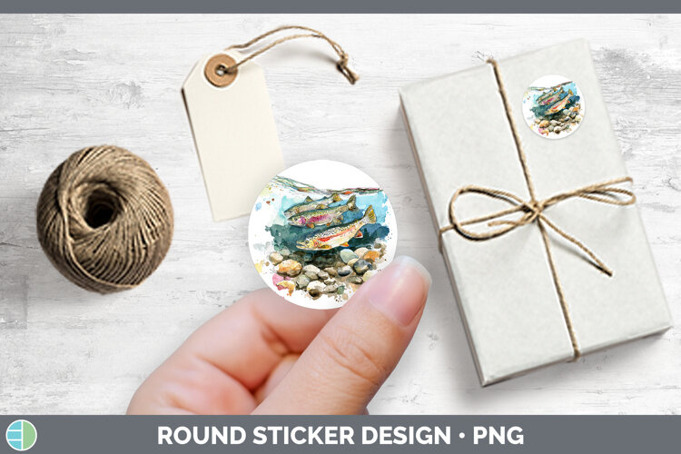GorgeousLake Fish Sketch Stickers design.