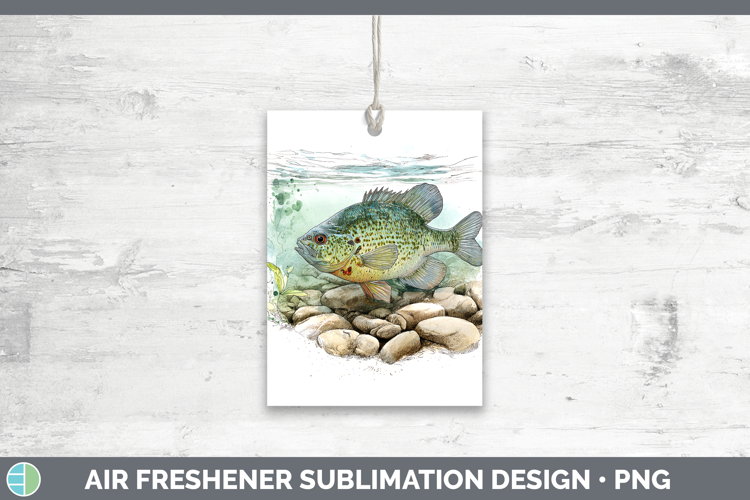 Redear Sunfish Lake Fish Sketch Air Freshener Sublimation De
